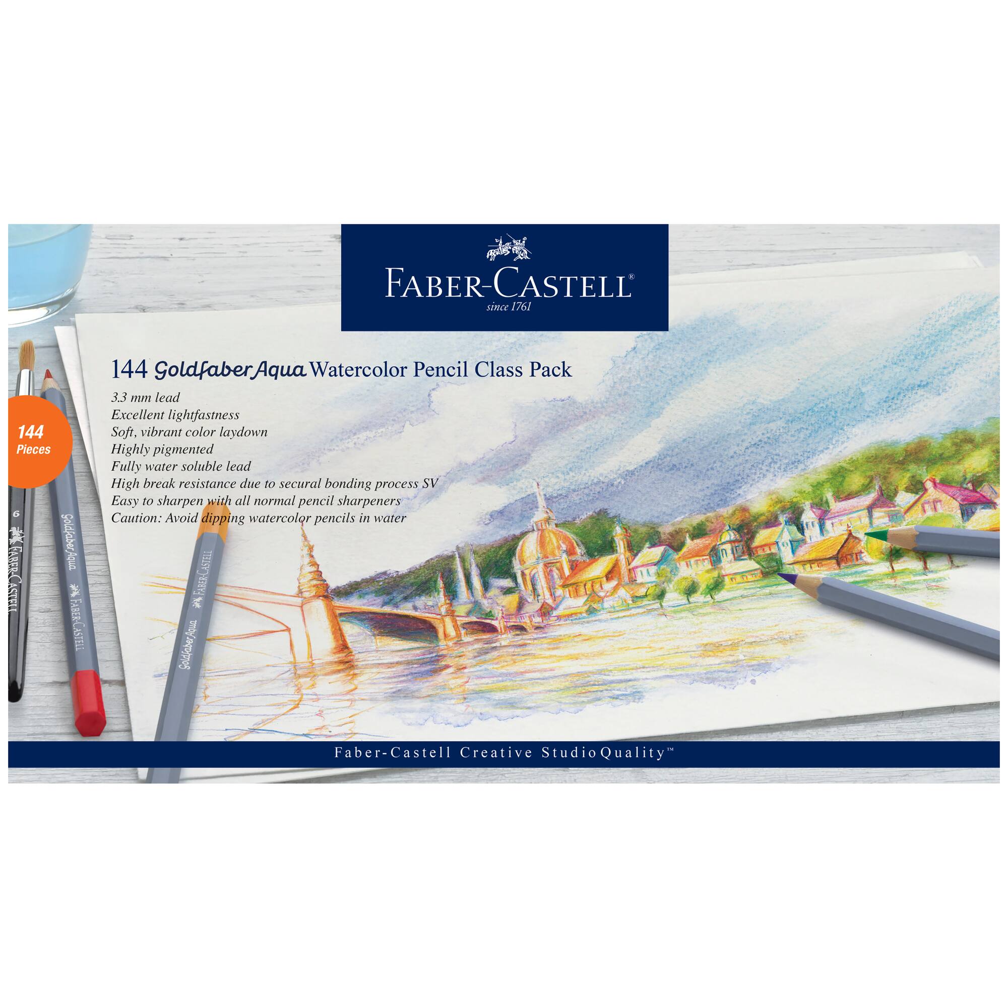 Faber-Castell Goldfaber Aqua Watercolor Pencil Class Pack Set